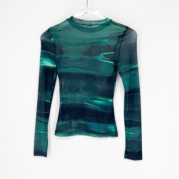 Remi x Revolve Shelley Mesh Long Sleeve Top XXS - Picture 3 of 8